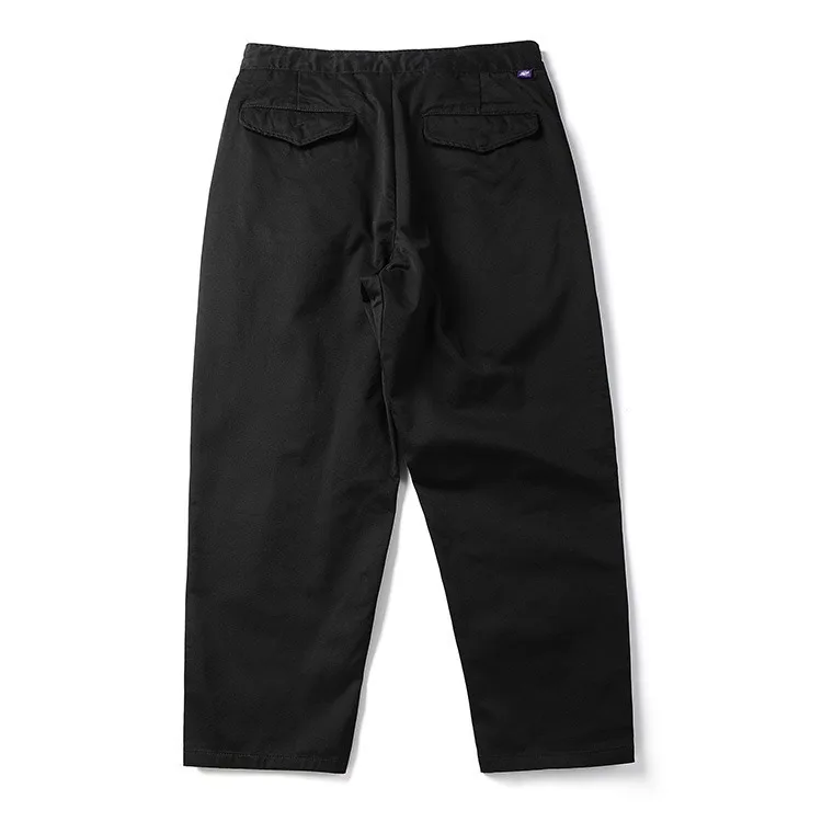 Japanese Retro Streetwear Heavyweight Raw Canvas Cargo Pants - Straight-Cut Utility Work Pants Cityboys for Men High Quality