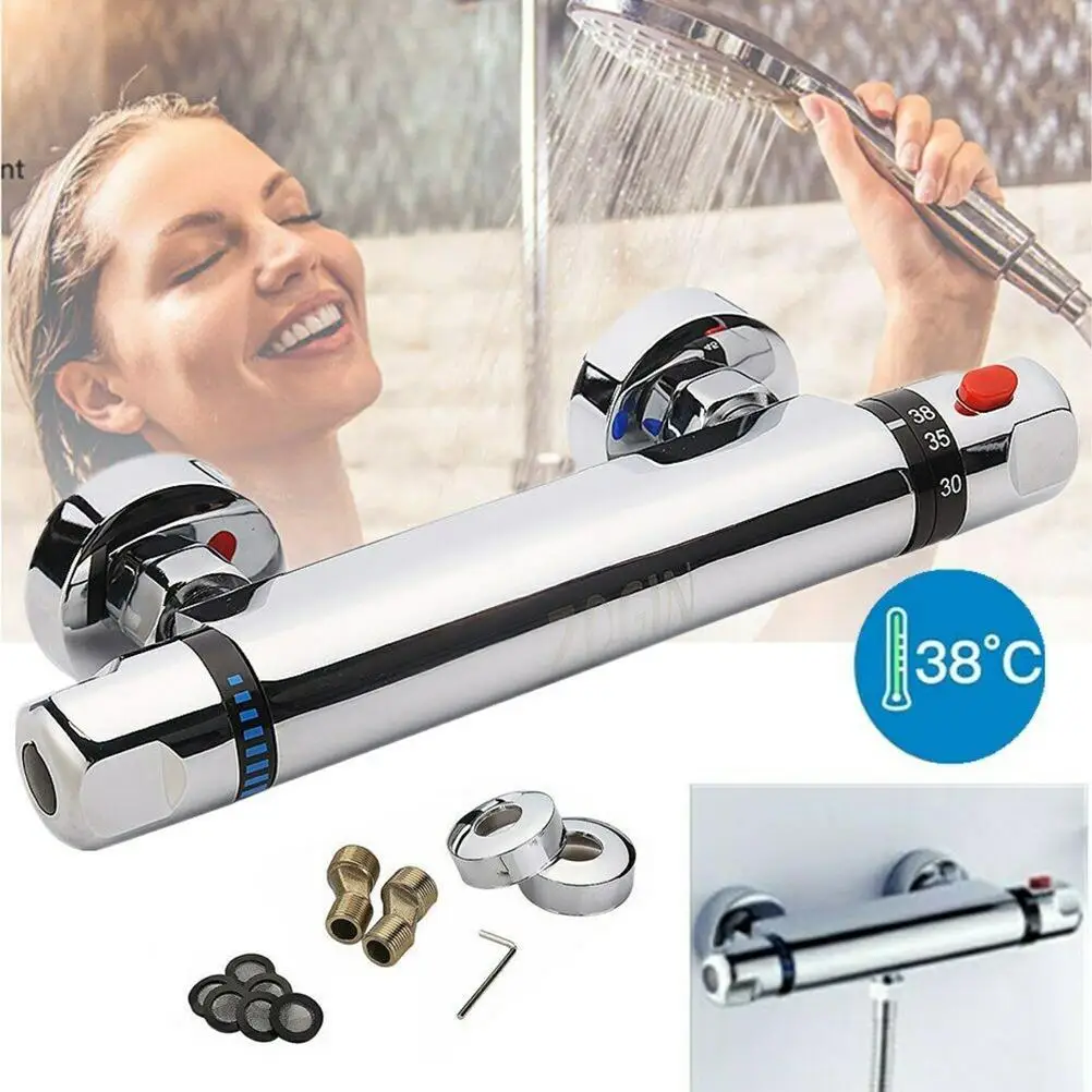

Thermostatic Water Tap Bar Shower Mixer Valve Tap Wall Mounted Shower Tap