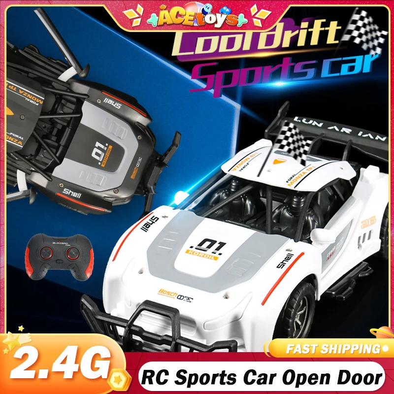 1/14 RC Sports Car High-speed Open Door Buggy Climbing Remote Control Cars Sports Car Drift Car Boys Toys Gifts For Boys 15KM/H