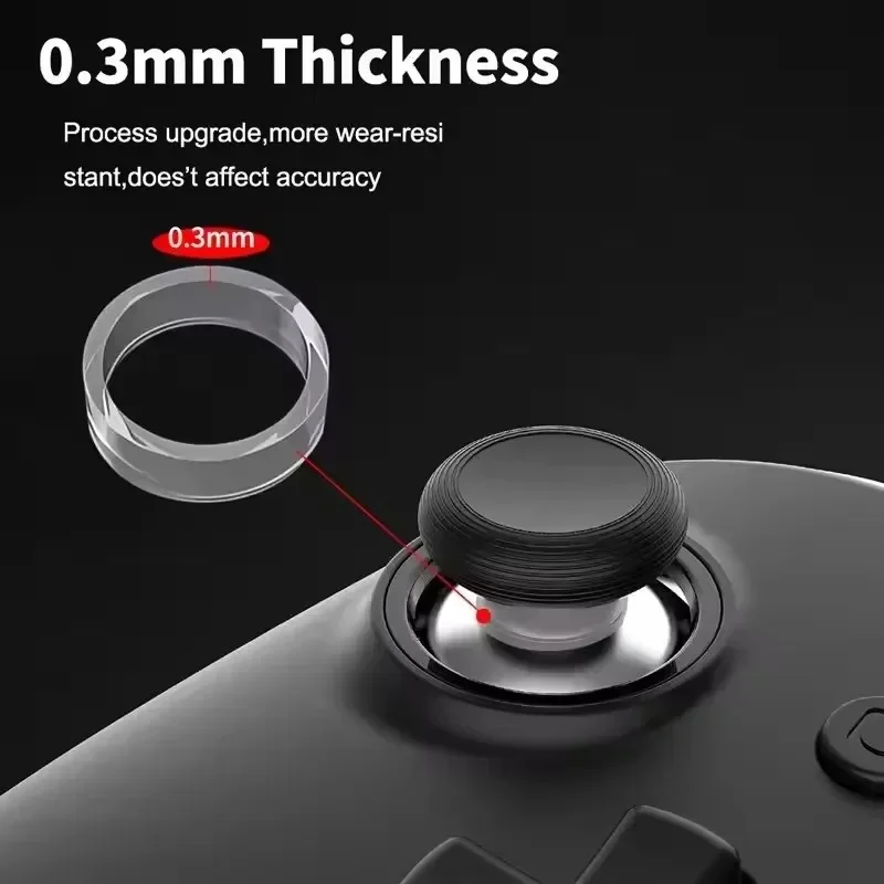 12/2X Joystick Protector Rubber Invisible Elastic Protective Ring for Playstation Portal Steam Deck ROG Controller Cover Ring
