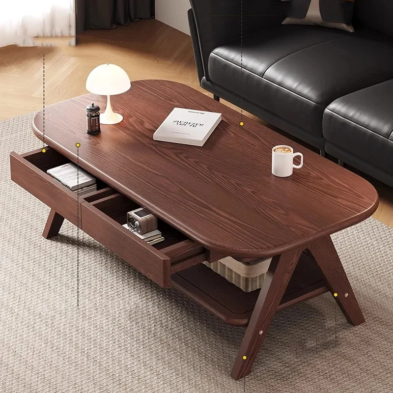 

Creative Standing Coffee Table Decoration Luxury Modern Wood Living Room Side Table Designer Kaffee Tische Postmodern Furniture