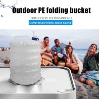 15L Collapsible Water Container Outdoor Hiking Fishing Foldable Water Bag Camping Water Tank Bucket