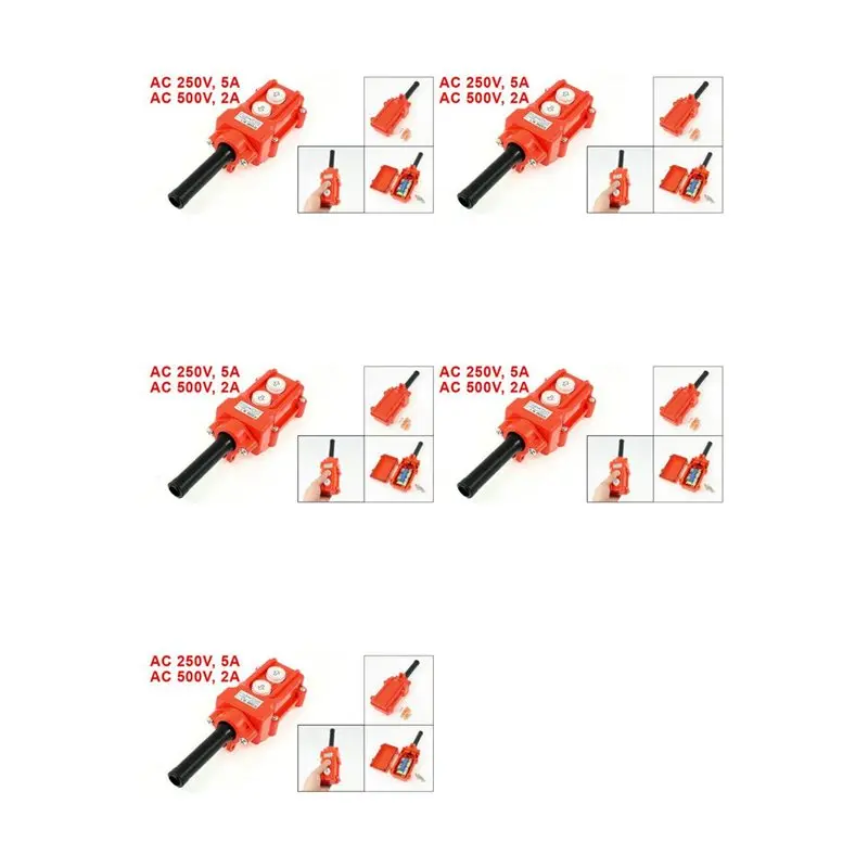 

AB41-5X Water Proof Hoist Crane Pendant Up Down Station Pushbutton Switch
