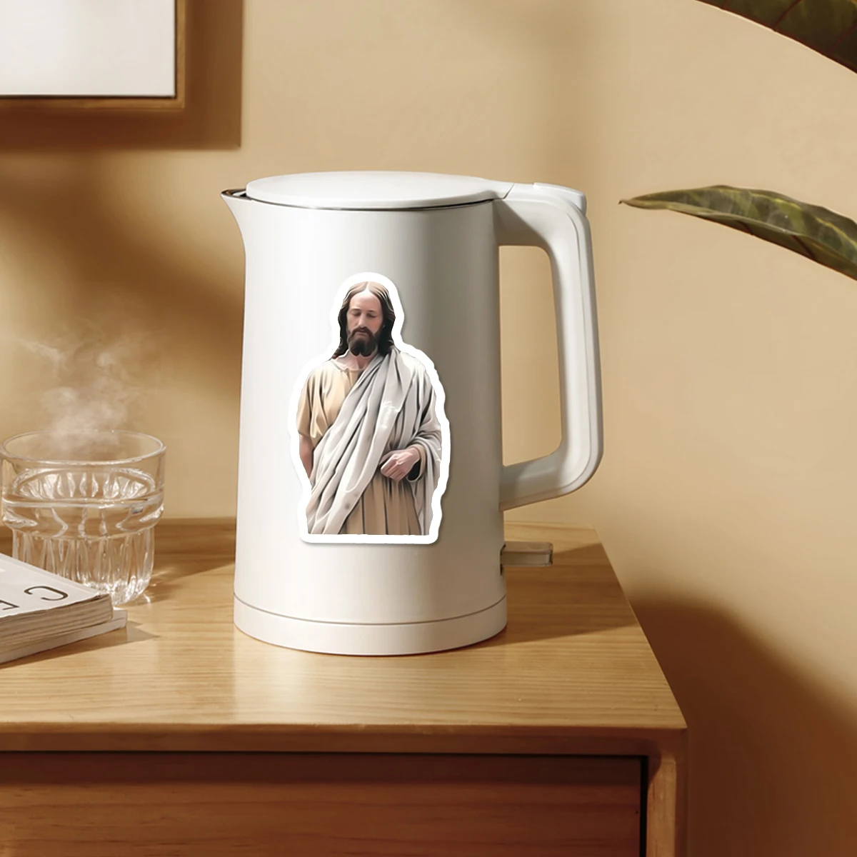 500pcs 1in Jesus Christ religious stickers 10 Unique Patterns, Aesthetic Decals for Scrapbooking Cards, Envelopes laptop