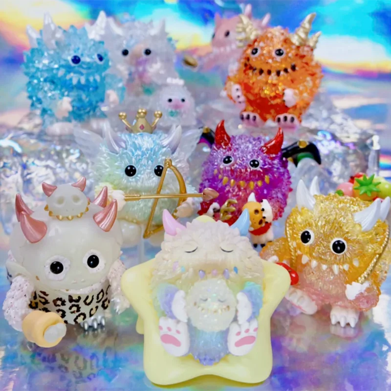 Super cute INSTINCTOY Monster Fluffy Joyful Life Blind Box Toys Mystery Box Mistery Caixa Action Figure Surpresa Cute Model Gift