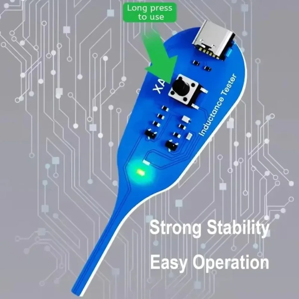 Type-C Powered High Precision Mainboard Coil Testing Tool Fast Inductance Fault Detection Diagnosis Mini Inductor Tester