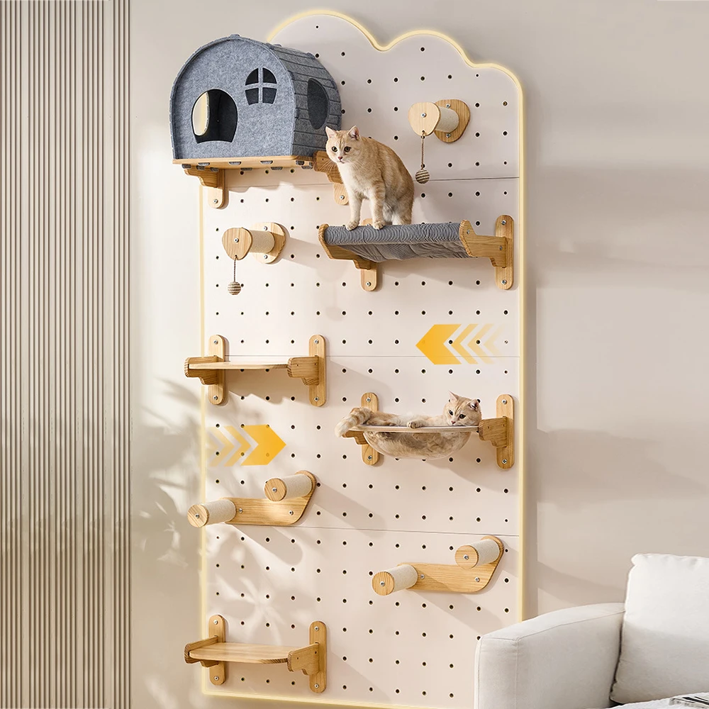 

DIY cat wall furniture apartment house shelving installation cat wall climbing shelving cat shelving and wall perch