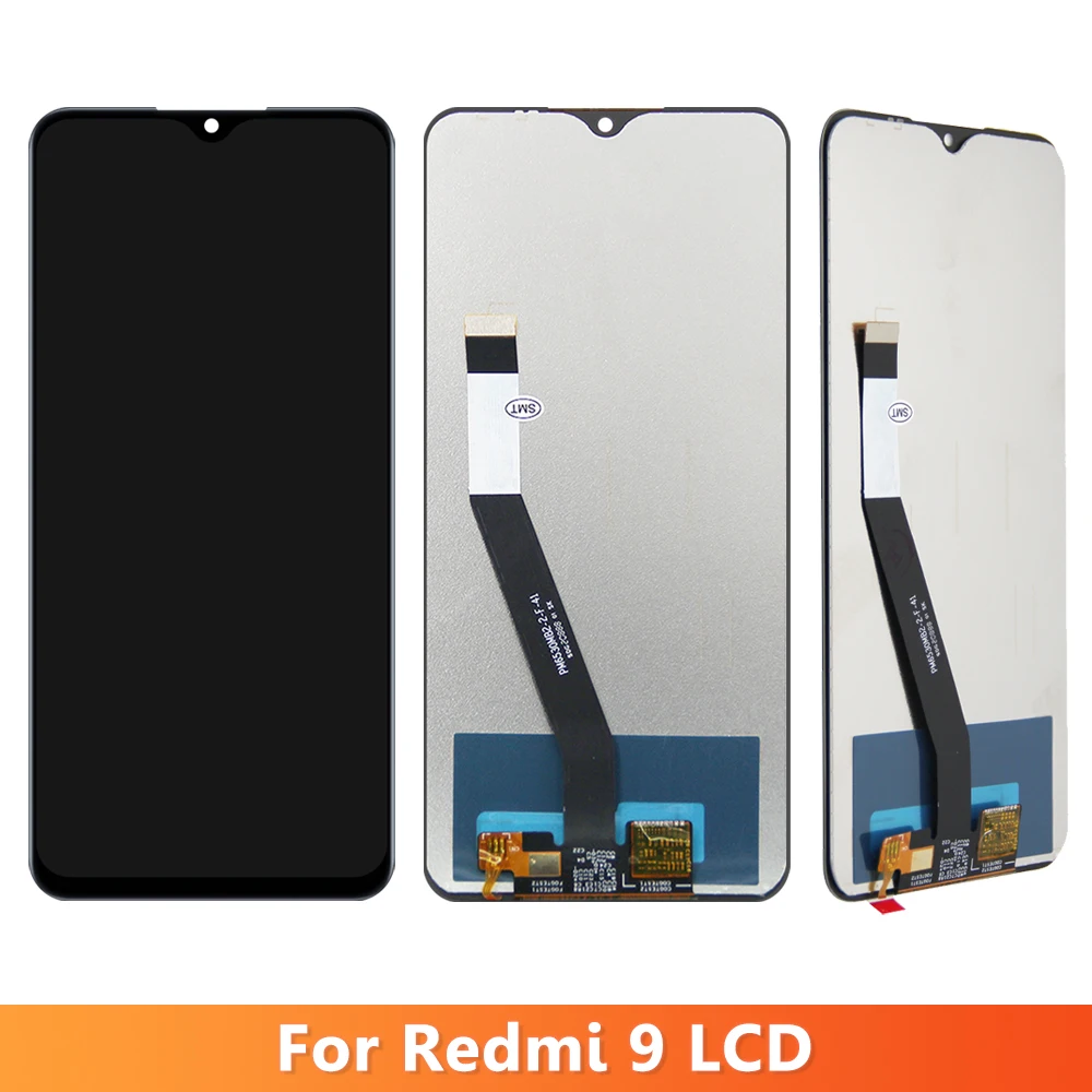 ЖК-дисплей 6,53 дюйма для Xiaomi Redmi 9, сенсорный экран с дигитайзером для Redmi 9, дисплей M2004J19G M2004J19C, сменный ЖК-дисплей с рамкой