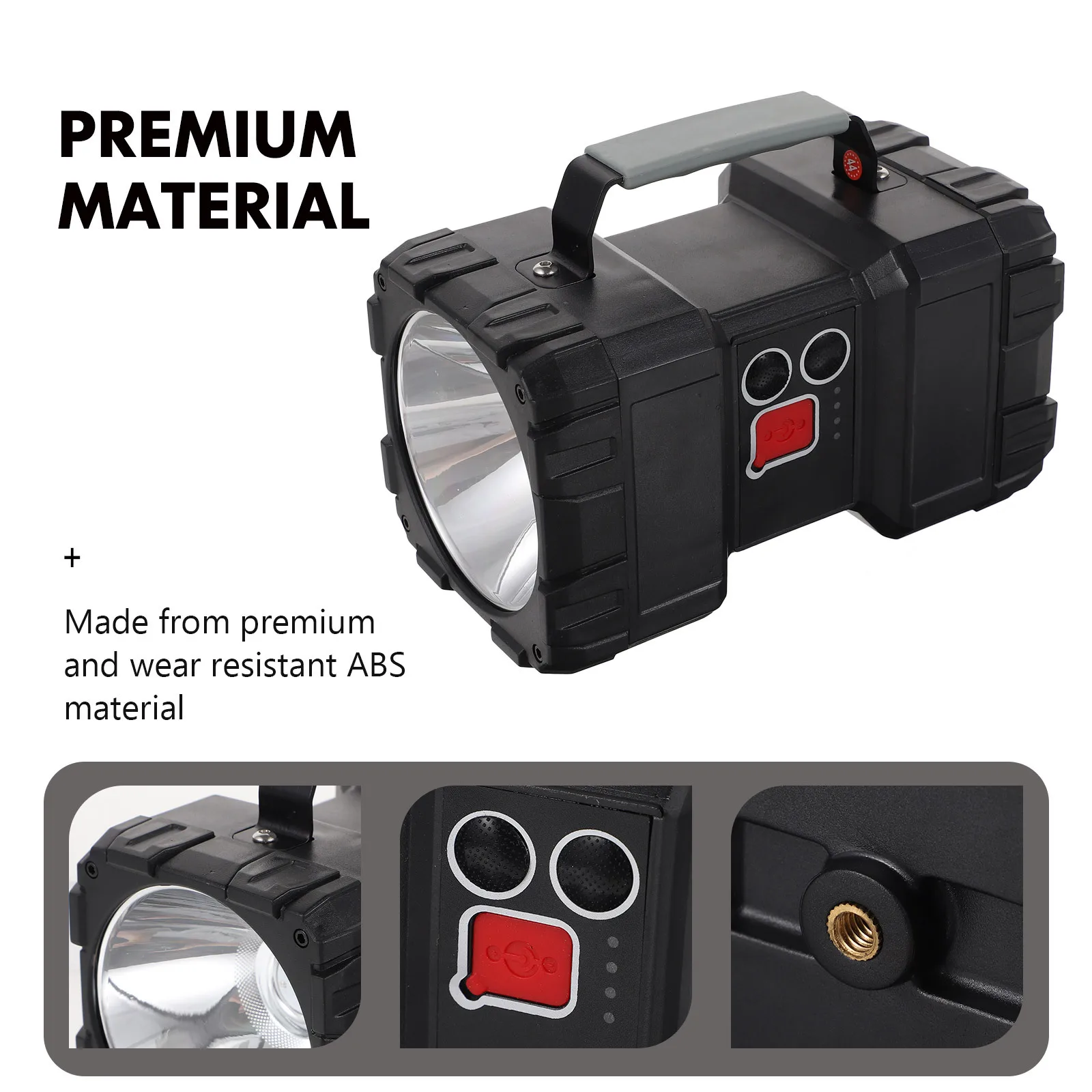 1 مجموعة USB شحن مصباح يدوي سطوع عالية المحمولة الشعلة للتخييم في الهواء الطلق السفر ليلة الصيد دائم مقاوم للماء