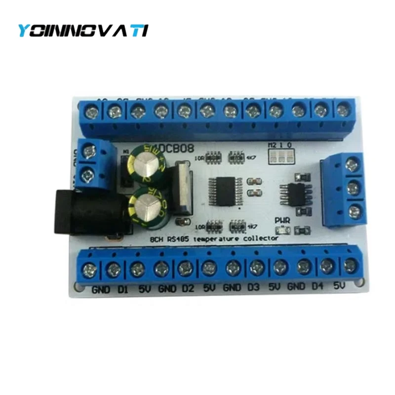 3PCS R4DCB08 8CH RS485 Modbus Rtu Temperature sensor Board