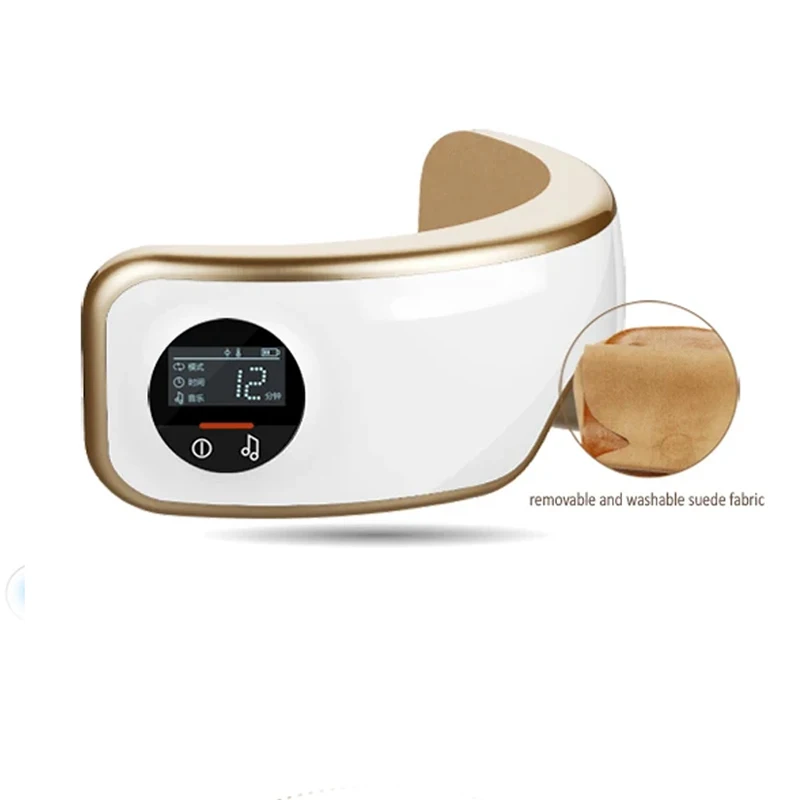 Pangao Smart Rechargeable Bluetooth Muice Heated Air Compress Shiatsu Vibration Eye Massager for Relaxation