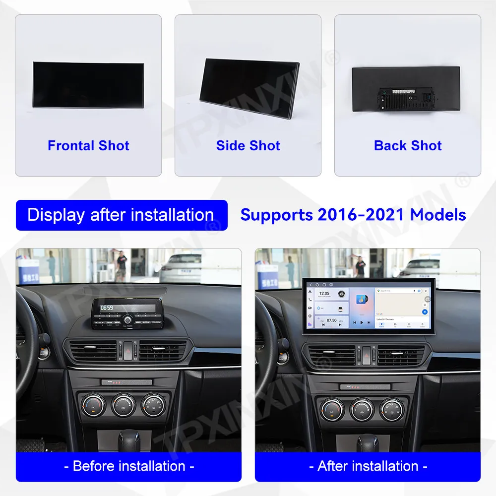 For Mazda CX-4 2016-2021 Android Car Radio Multimedia Video Player Wireless Carplay Autoradio Stereo GPS Navigation Head Unit