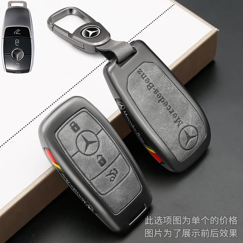 

For Mercedes Benz A C E S Class GLC CLE CLA GLB GLS W205 AMG W222 Car Smart Remote Key Fob Case Cover Auto Keychain Accessories
