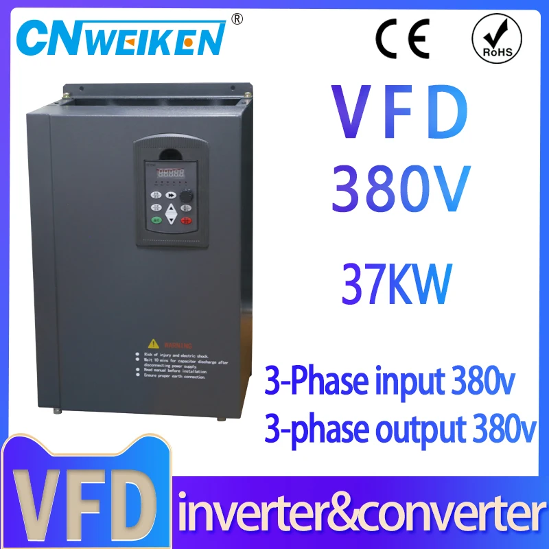 

NEW High performance wk600 VFD 37KW 45KW 55KW 3-phase input three-phase output 380V Variable Frequency Drive Converter