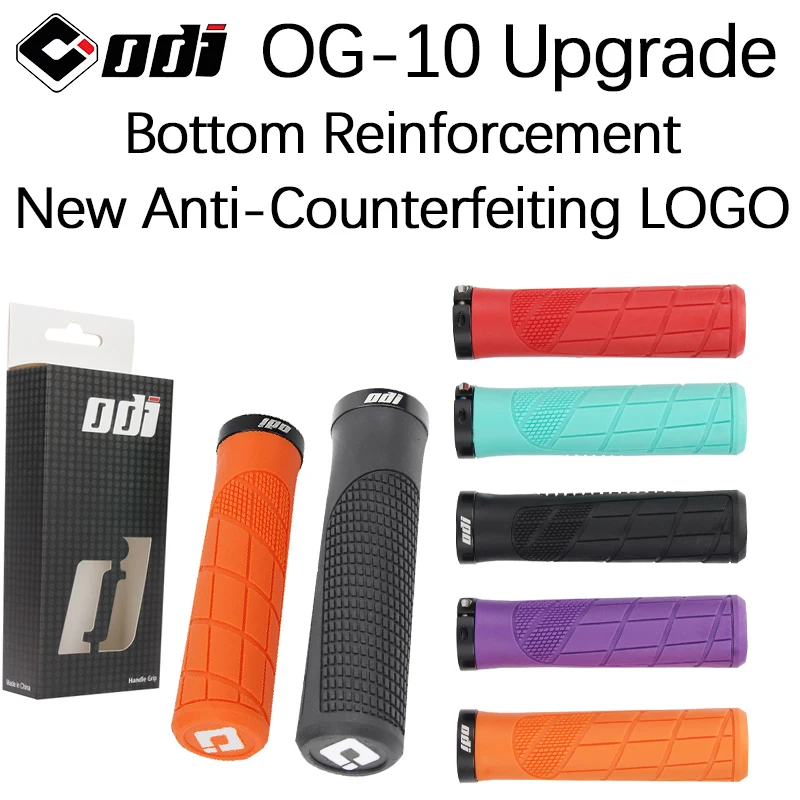 1 pair ODI Mountain Bike Handlebar Grips Anti-skid, Ultra-light and Lockable Handlebar Grips Soft Rubber Bicycle Parts