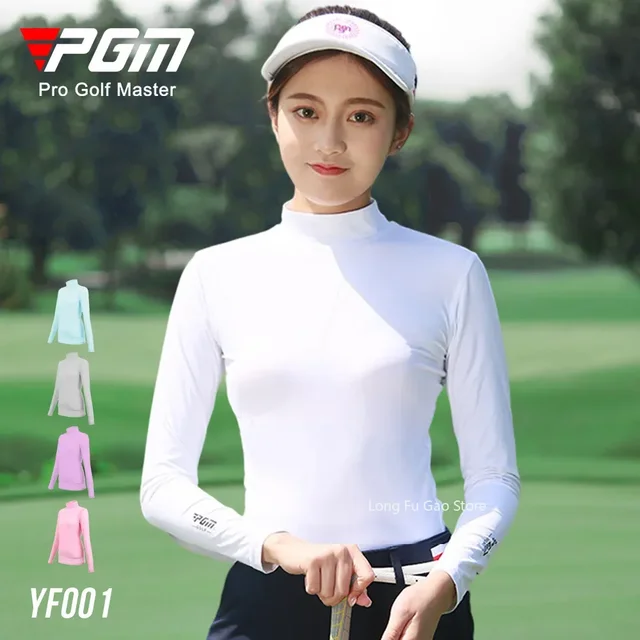 PGM Golf Apparel Odzież damska Ochrona przeciwsłoneczna Podkładka T-shirt z długim rękawem