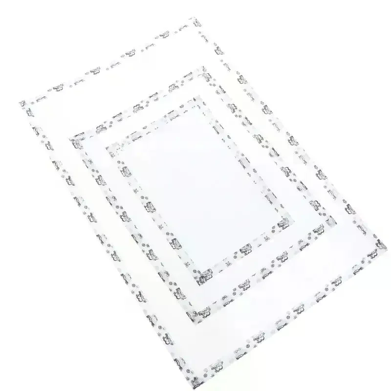5Pcs Handmade Perler Beads Baking Cloth Edge-stitched Transparent Iron-on Mat Heat-resistant Paper DIY Accessories Perler Beads