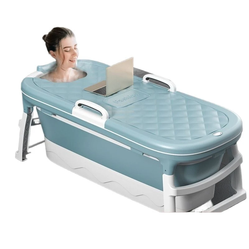 

Bath tub Thickened large folding plastic bath bucket Household adults can sit in the bathtub Bath tub