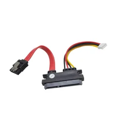 22P 7+15 22pin to SATA Hard Disk Drive PH2.0 Small 4pin Power Data Cable 2in1 For CD/DVD HTPC HIN MINI ITX Mainboard Cord 10cm