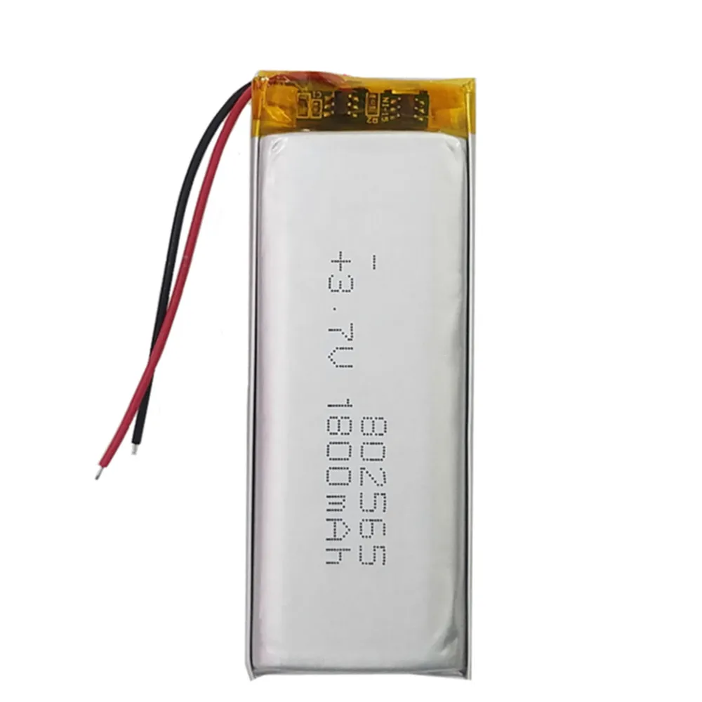 3.7V 1800mAh 802565 842564 852565 852665 752666 Battery For MAXTORIDE M3 Motorcycle helmet Bluetooth earphone driving recorder