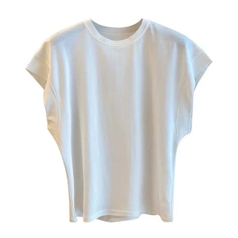 

Korean-style Men's Short-sleeve T-shirt Loose-fit Shoulder Vest Unsleeved Body Conjure Summer Trendy