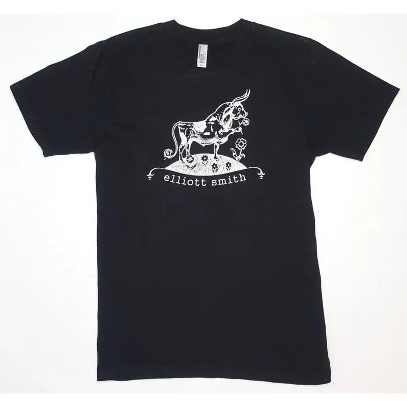 HOT Elliott Smith short sleeve black shirt men women
