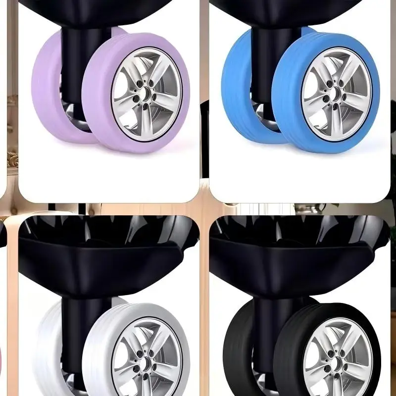 HOMEFISH Silicone Wheel Protector Luggage Compartment Wheel Protect Cover Trolley Case Silent Caster Sleeve Suitcase Accessories