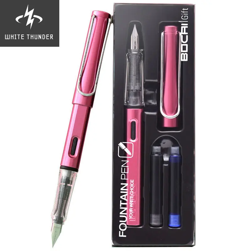 Primary Student Fountain Pen Set with Replaceable Ink Sac Kids Learning Writing Pen School Stationery Office Supplies