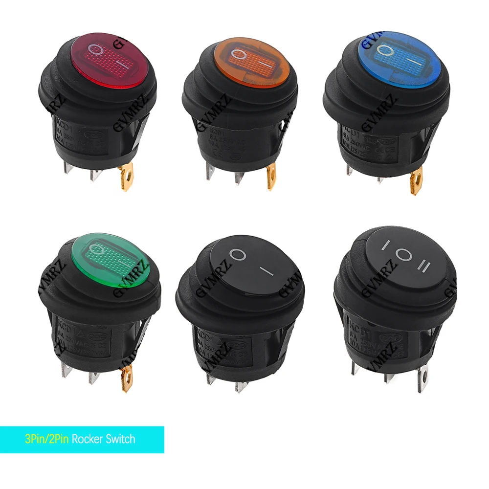 1PCS KCD1 Spst 3Pin…