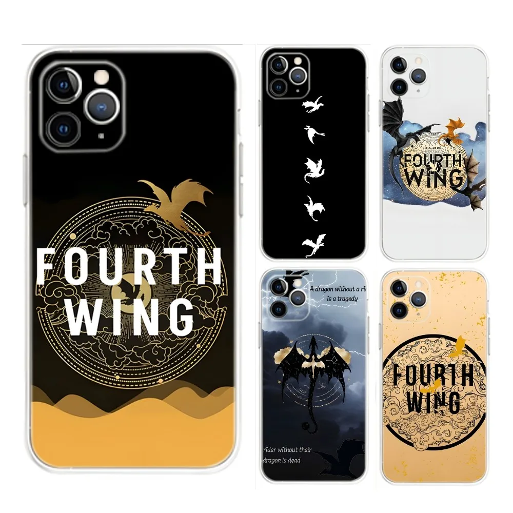 

F-Fourth W-Wing Dragon Phone Case For iPhone Apple 15,14,13,12,Mini,11,Pro,Max,Plus,X,XR,XS,8,SE,2020,Plus Transparent Cover