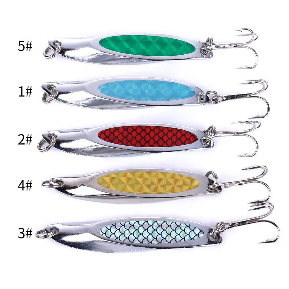 7cm 21g Fishing Spoons Fishing Lures Trout Lures Fishing Spoons Lures for Bass Trout Pike Walleye, Fishing Lures Saltwater