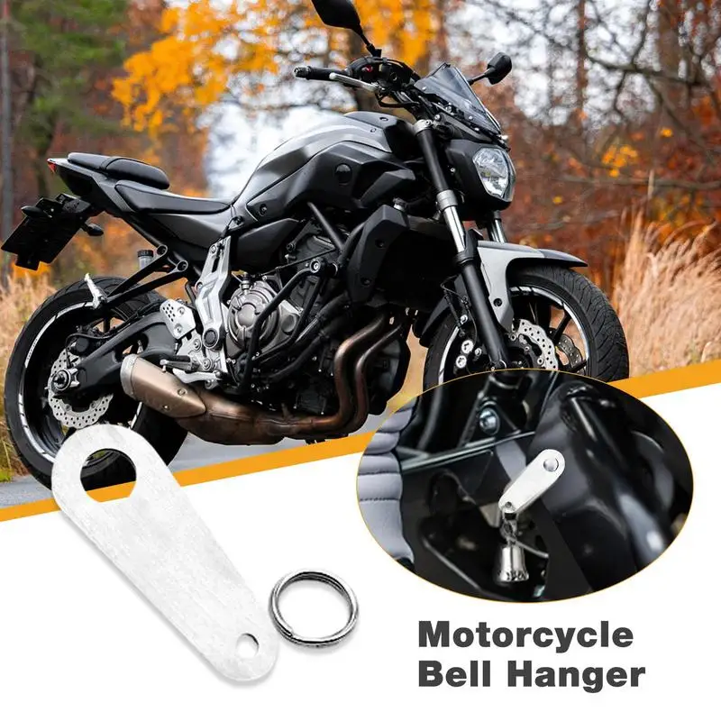 Bike Hangers Strong Sturdy Stainless Steel Motorcycle Key Chains Motorbike Bell Hangers And Split Rings Universal Easy To Use