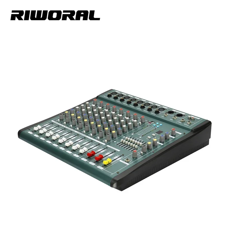 MX806 Professional 8 Channel Dj Audio Digital Mixer Mixing Console audio mixer for radio station