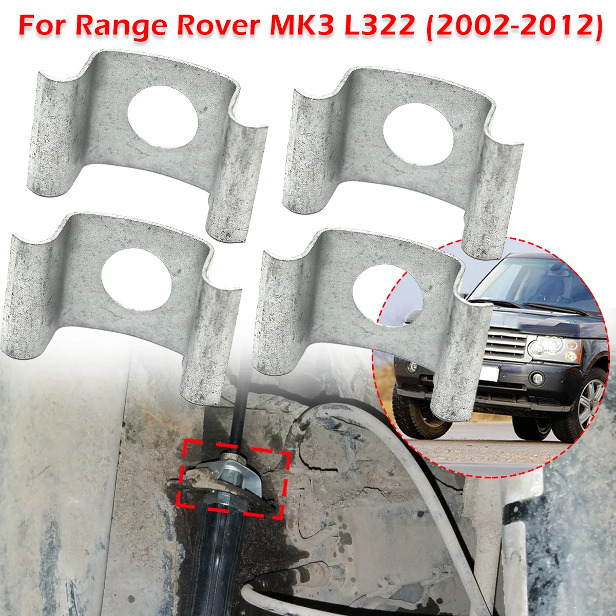 

Car Brake Hose Line Fixing Securing Clips Bracket Retaining Rivets Spring Repair Accessories For Range Rover MK3 L322 2002-2012