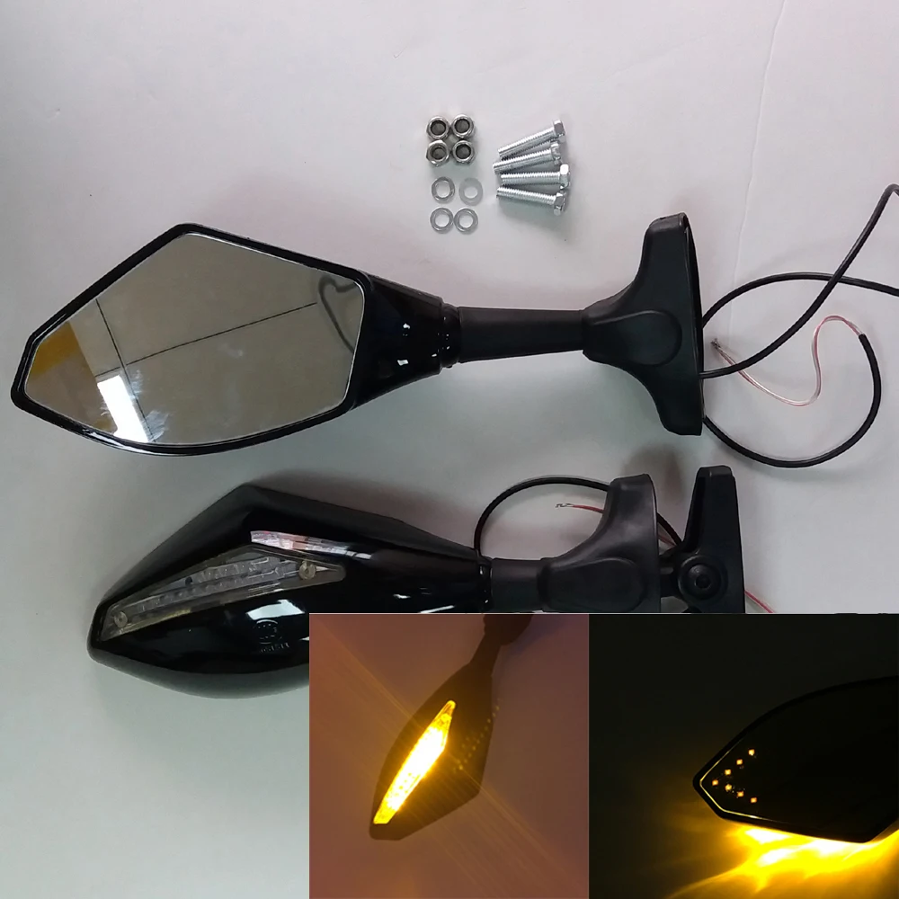 Motorcycle Rearview For HONDA CBR600RR 2003-2016 Mirror with Integrated Turn Signal CBR600 RR 2004 2005 2006 2007 2008 2009 2010
