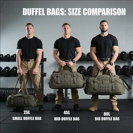 250L 45L 80L Travel Duffel Bag Military Tactical Backpack with Adjustable Strap Weekender Bag for Men Women Waterproof Gym Bags