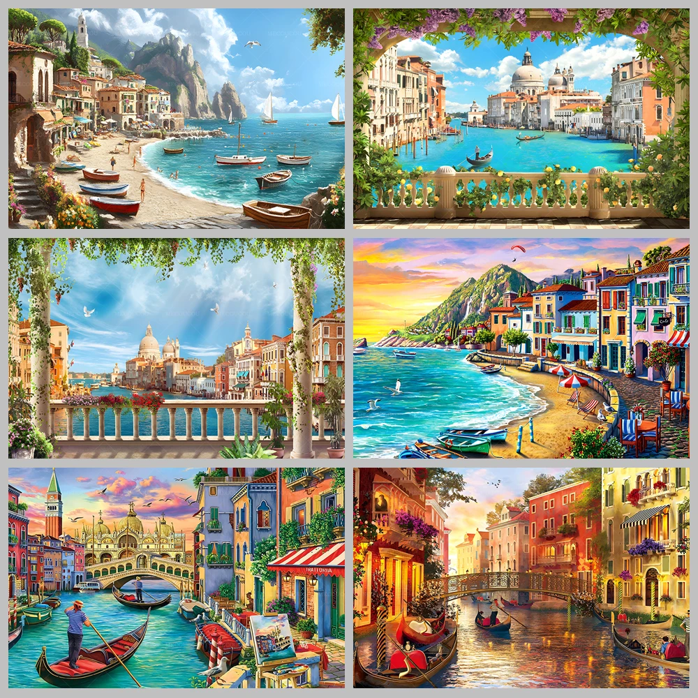 Fondo Personalizado de Venecia, Italia, con la Famosa Puente Rialto, Decoración para Fiestas de Cumpleaños, Retratos de Adultos, Accesorios para Fotografía
