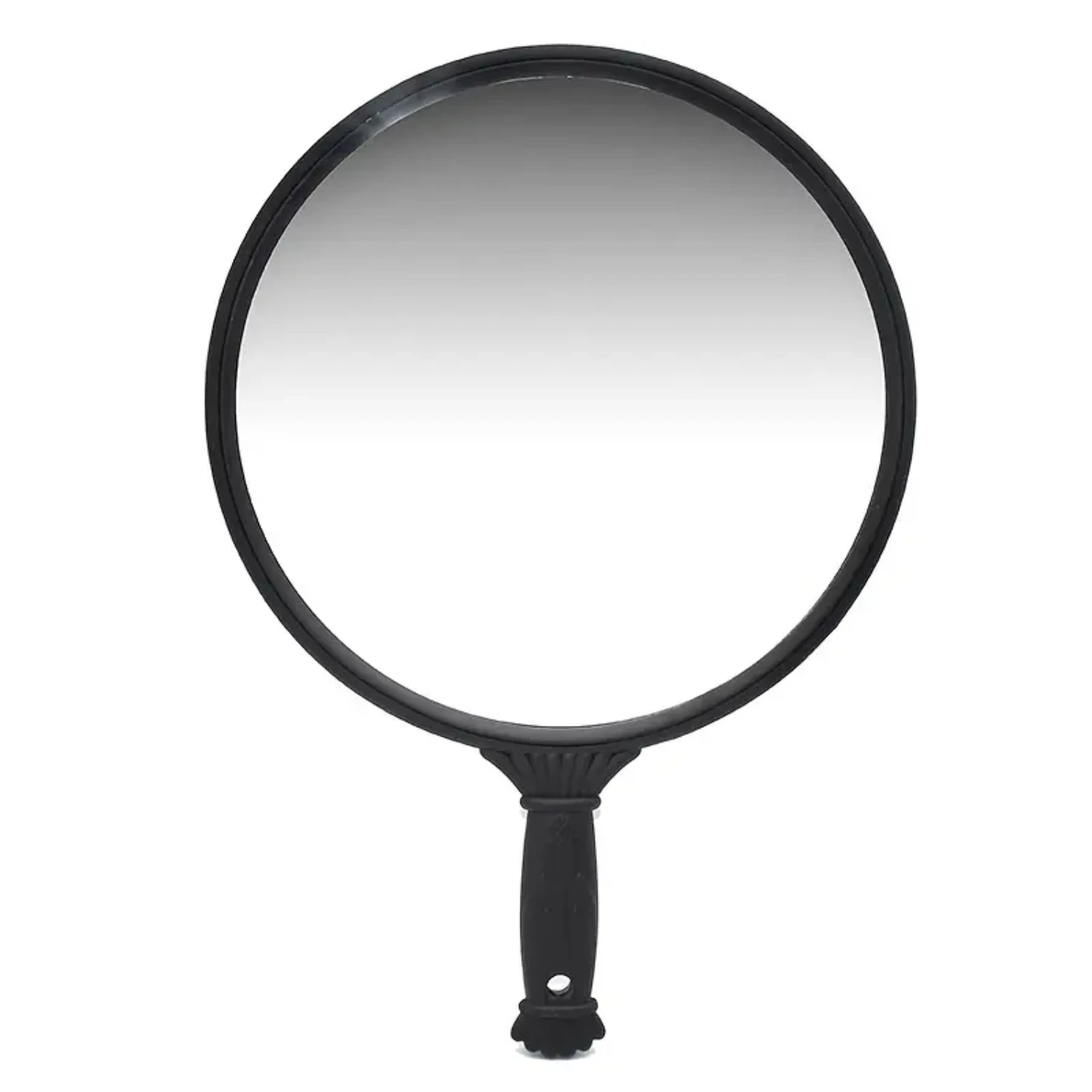 Kosmetikspiegel mit Kunststoffgriff, runder Modellierspiegel für den Friseursalon