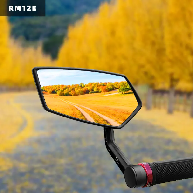 EASYDO Bicycle Mirror Universal WideRange 360° Adjustable Rearview Mirror Electric Scooter Convex Glass Durable Bike Accessories