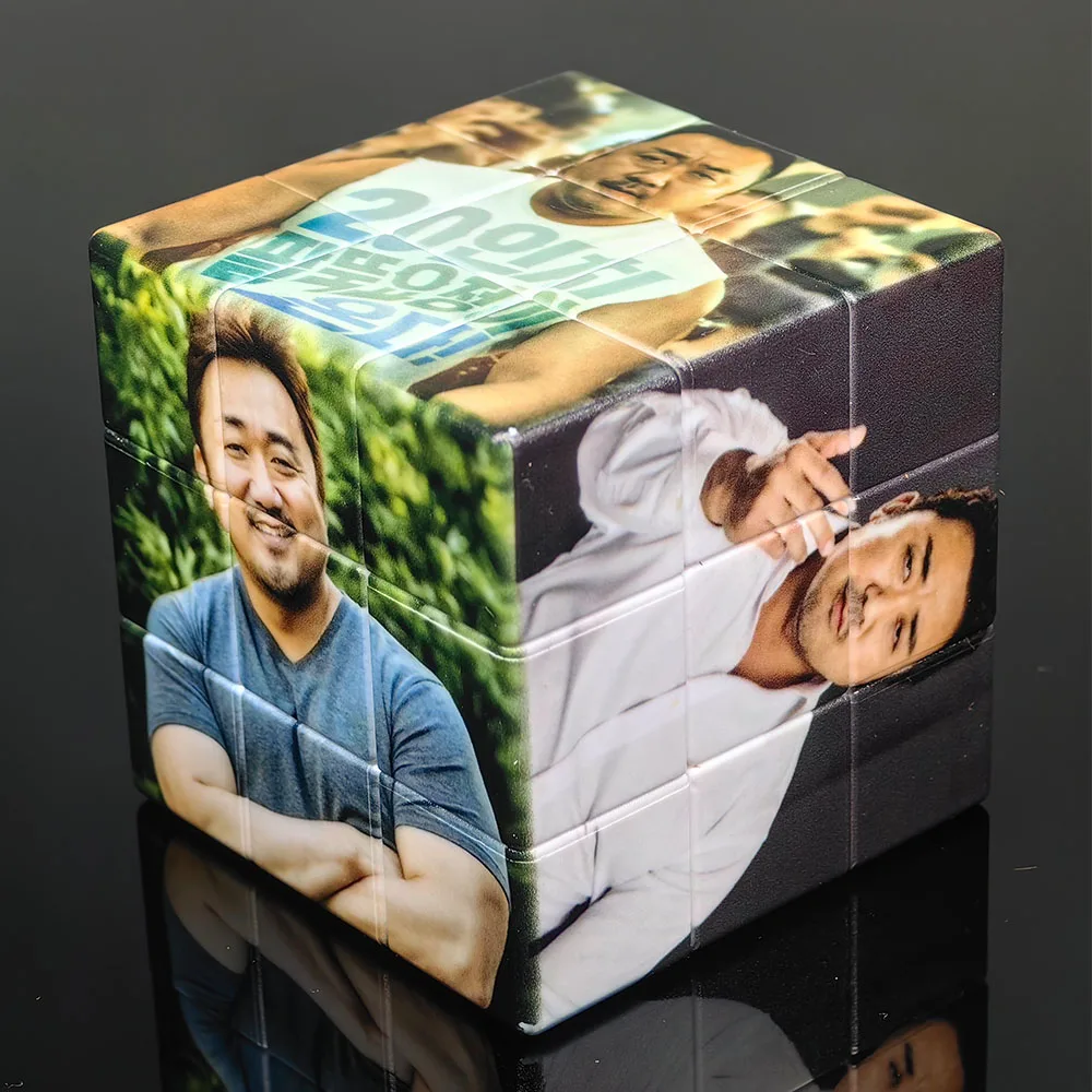 Cube magique professionnel pour enfants, jouet Fidget, impression UV, puzzle de vitesse, spécial, original, hongrois, Ma Dongxi, 3x3x3