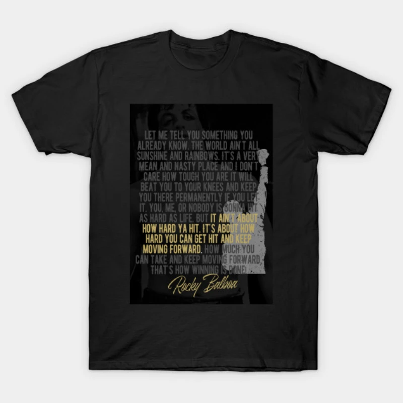 

Boxing Motivation By Rocky Balboa Men's T Shirt