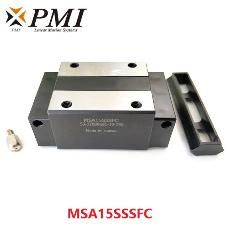

4pcs Original Taiwan PMI MSA15S MSA15SSSFCN linear guideway slide block Carriage for CO2 laser machine CNC router MSA15S-N