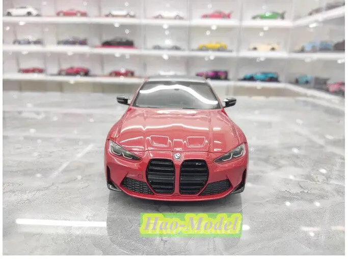 Topspeed 1/18 For BMW M4 Competition G82 Resin Diecast Model Car Toys Boys Birthday Gifts Hobby Display Collection Ornaments Red