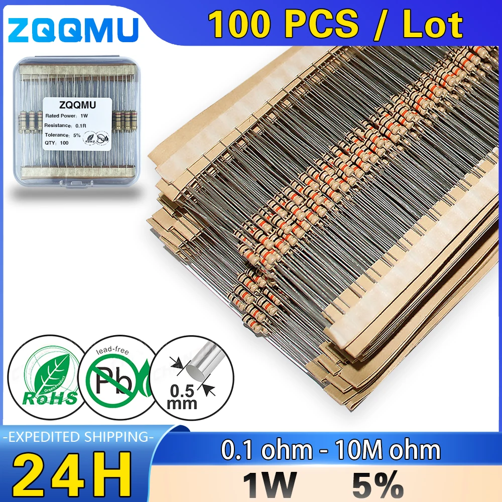 100Pcs 1W Carbon Fi…