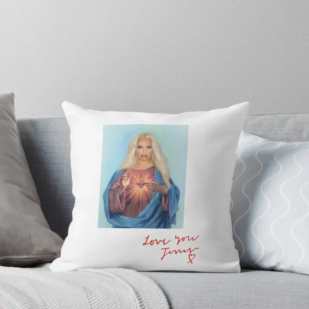 

Trisha Paytas Jesus Throw Pillow Pillow Covers Decorative Bed pillowcases Sofa Cushion Cover pillow