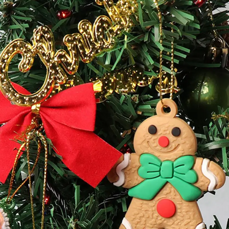 Gingerbread Man Ornaments Xmas Tree Hanging Pendant 2024 Merry Christmas Decorations for Home 2025 New Year Gift Navidad Noel