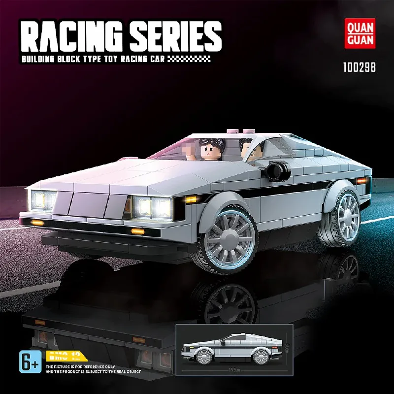 Film 12 Set di blocchi di costruzione per auto volanti Veicoli di fantascienza 2 figure Kit modello di mattoni di montaggio Giocattolo Adulti Regalo per bambini 327 pezzi