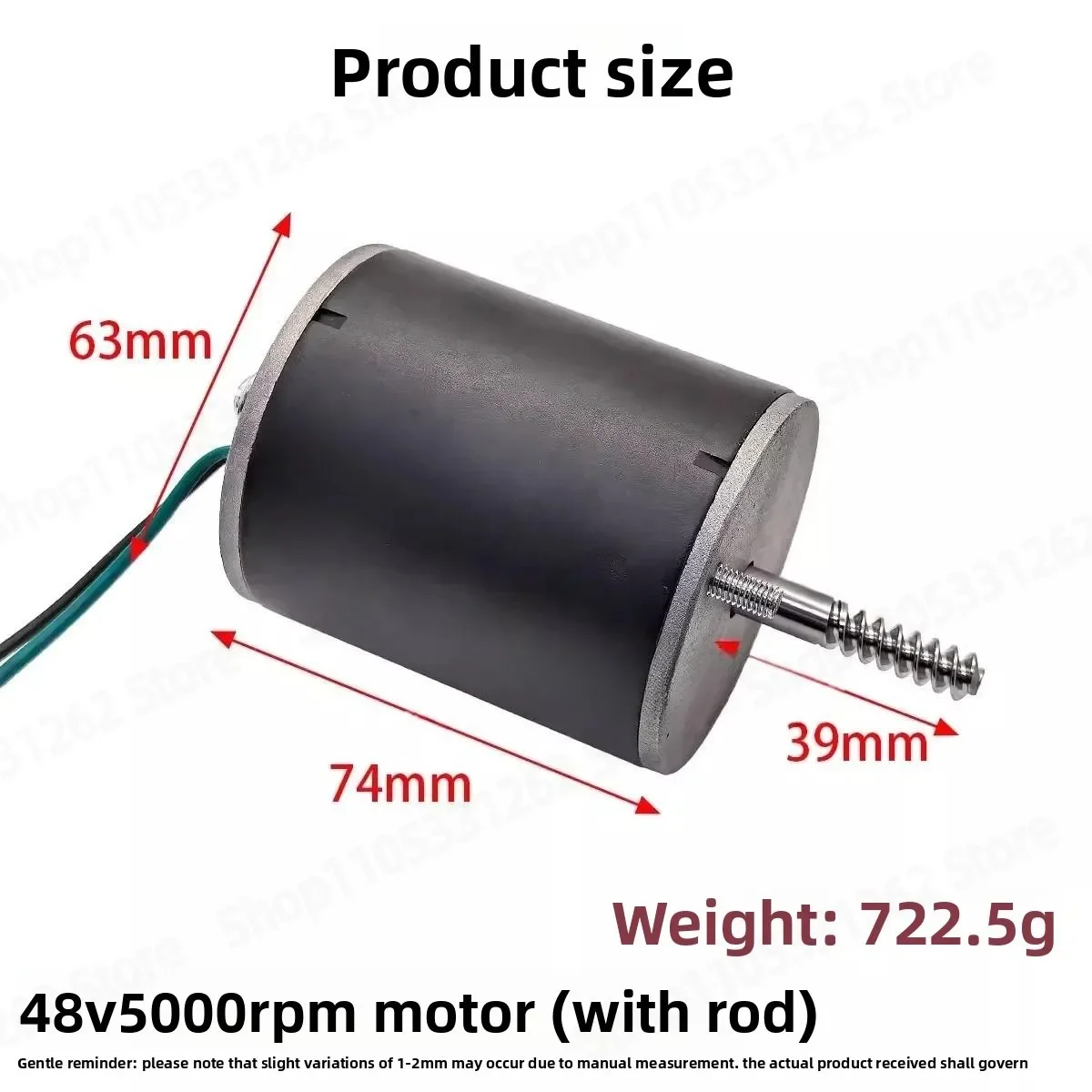48V 5000RPM Claw Machine Motor, JS Crane Motor 6020 for Snack Doll Amusement Machine Parts