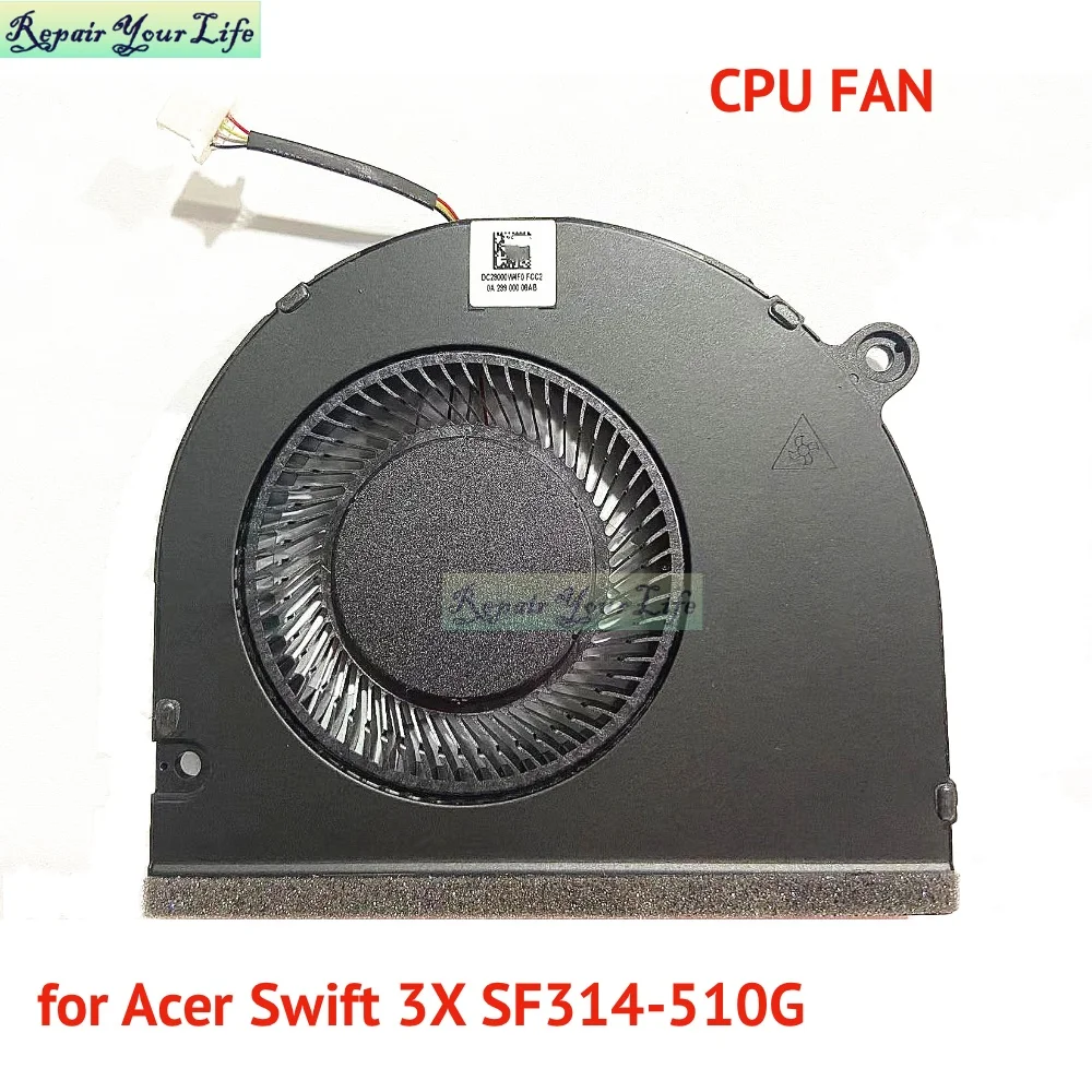 

Laptop CPU Cooling Fans For Acer Swift X14 SFX14-14G 3X SF314-510G-767Y N20C12 Notebook PC Cooler Radiator DC28000W4F0 Genuine