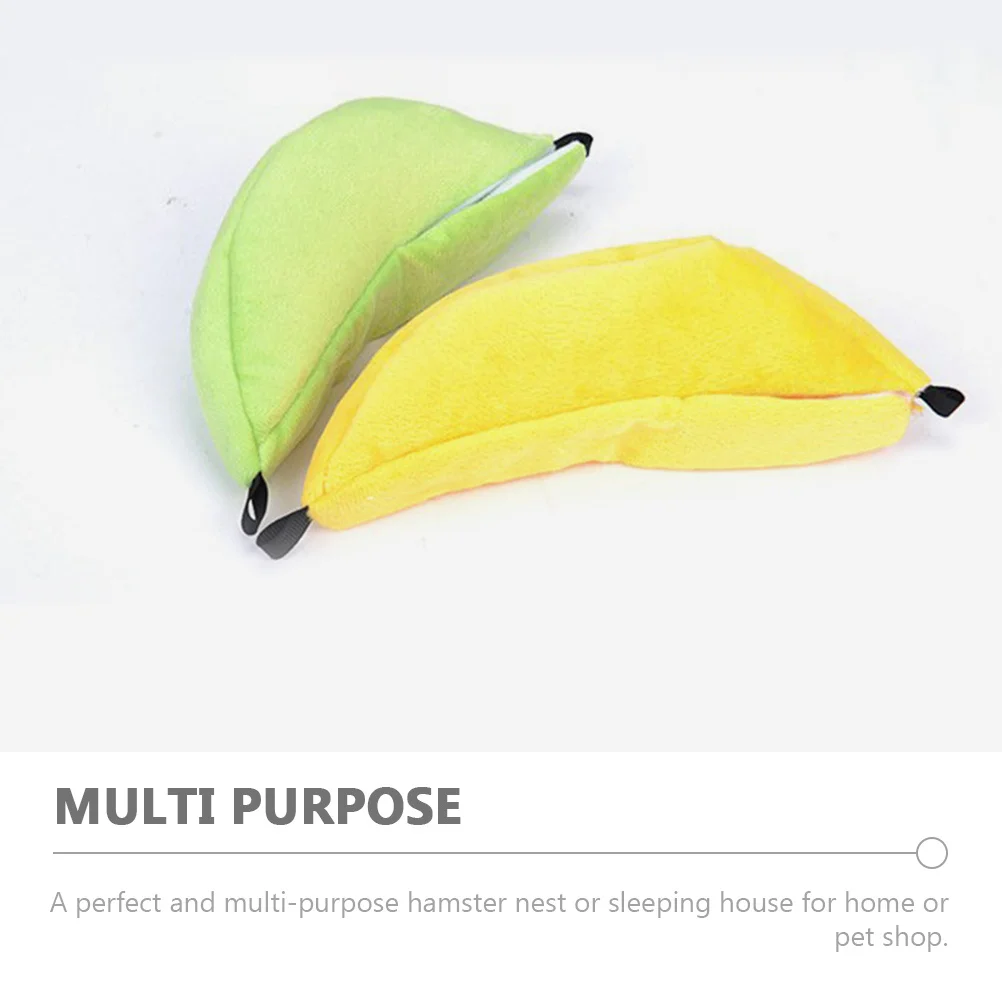 

2Pcs Warm Sleeping Nest for Small Pets Comfortable Breathable Hammock Bed Winter Rest Spot for Hamster Guinea Pig Chinchilla